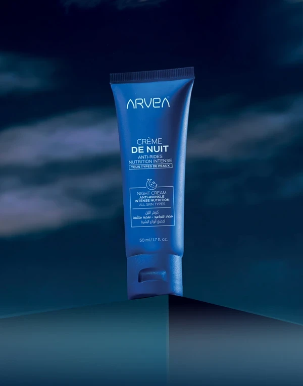 كريم الليل المضاد للتجاعيد من أرفيا لتغذية البشرة أثناء النوم