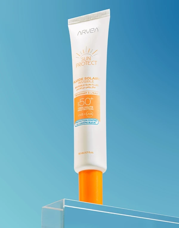 سائل واقي من الشمس غير مرئي SPF 50+ من أرفيا – حماية عالية وخفيفة للبشرة - Image 2