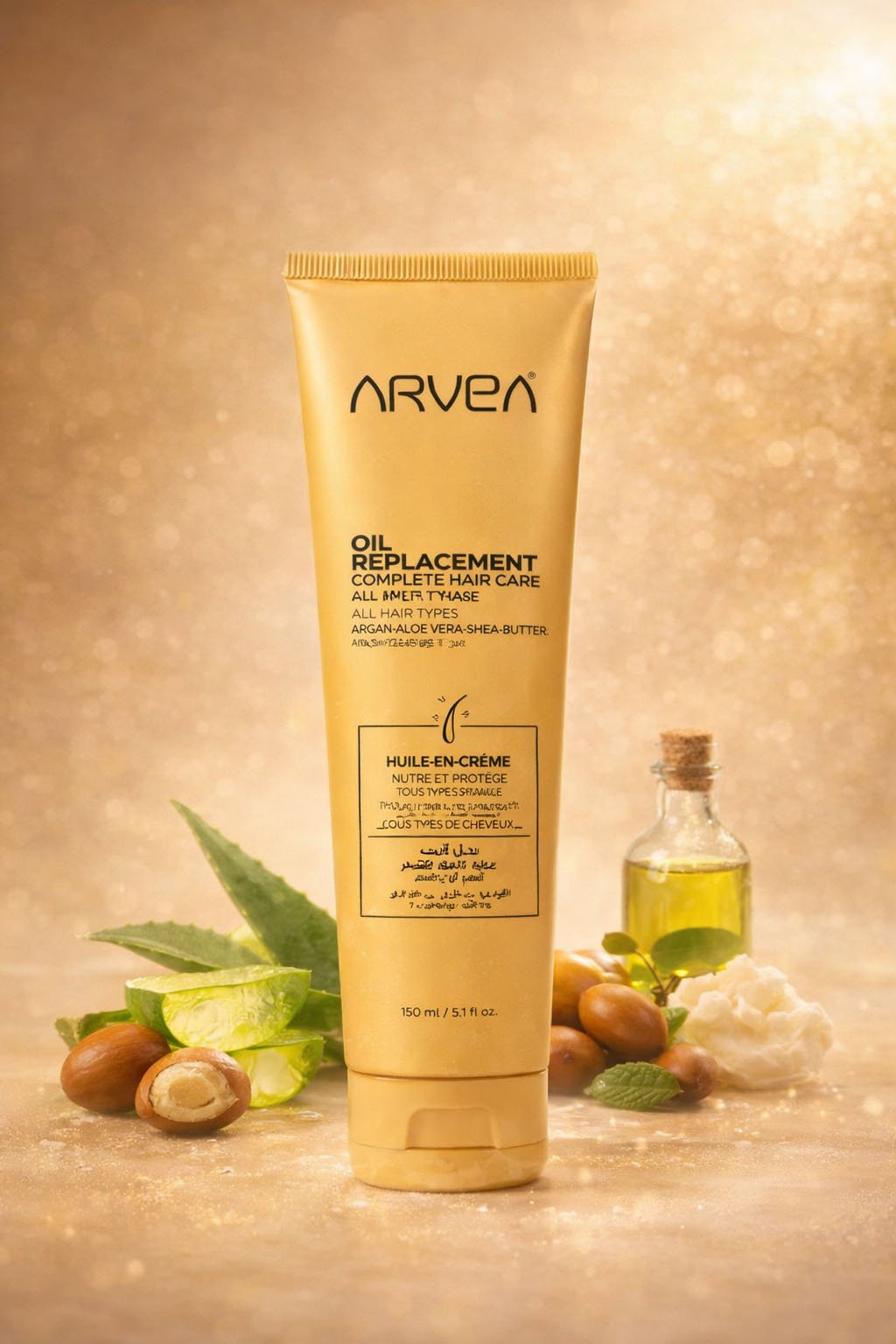 باكدج روتين الشعر والبشرة من أرفيا بديل الزيت وغسول الوجه