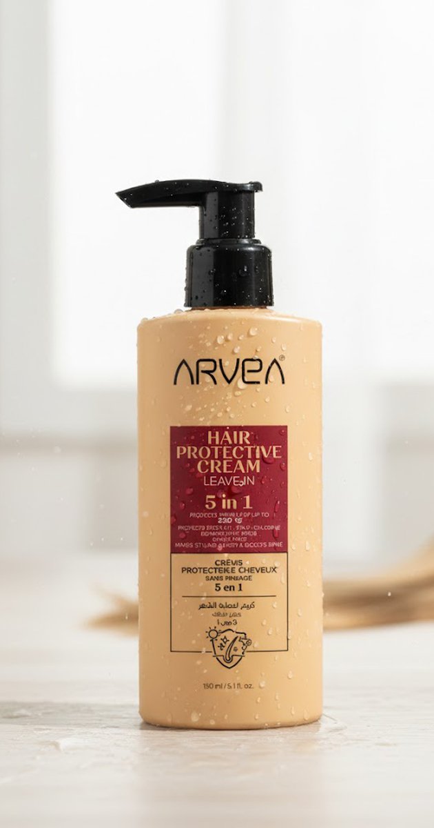 كريم حماية الشعر من أرفيا | درع واقي ضد الحرارة والتقصف